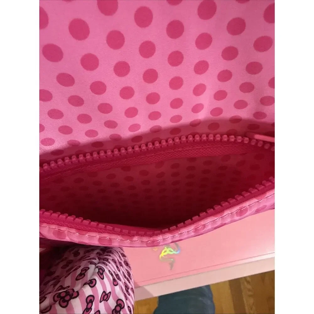 Sanrio Hello Kitty Pink Tote Travel Large Weekender Luggage Hip Bag Tag 3 Piece